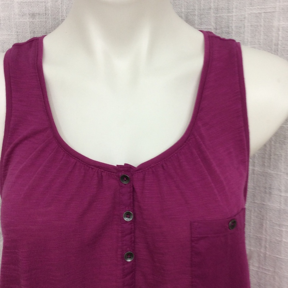 Sonoma Large Raspberry Smocked Tank - Picture 2 of 9